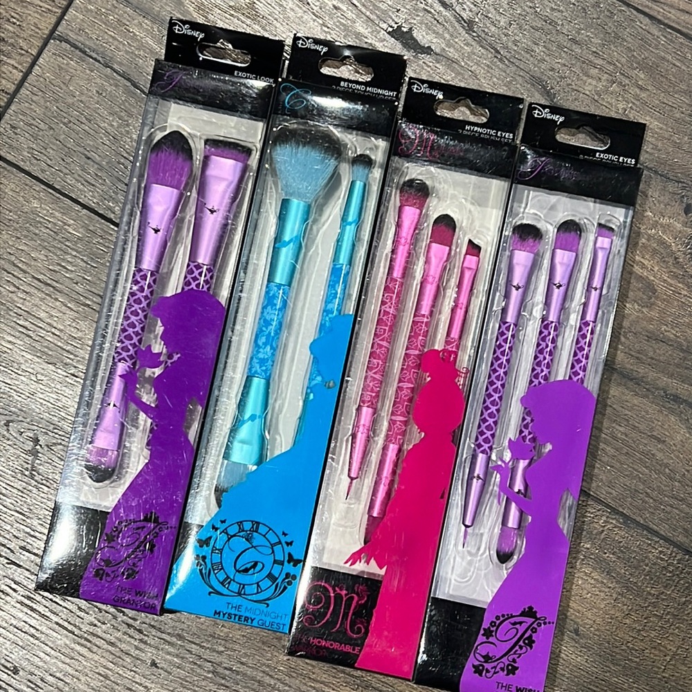 Disney princess makeup brushes London Soho Jasmine Milan Cinderella NEW